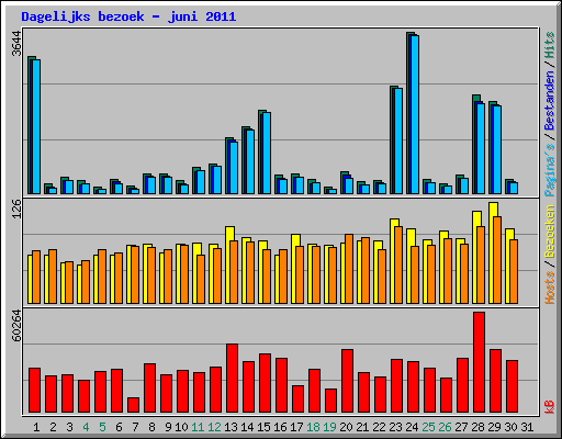 Dagelijks bezoek - juni 2011