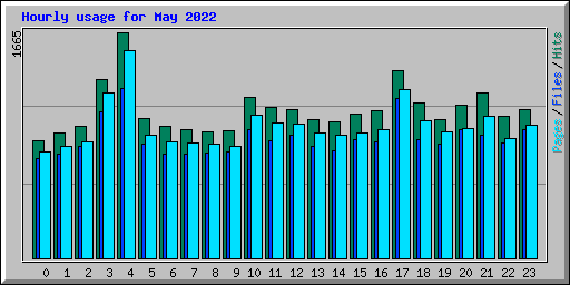 Hourly usage for May 2022